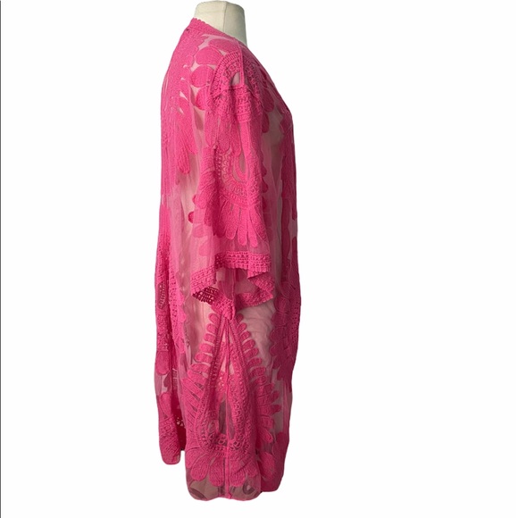 Style Apparel floral embroidered boho cardigan - Picture 2 of 6